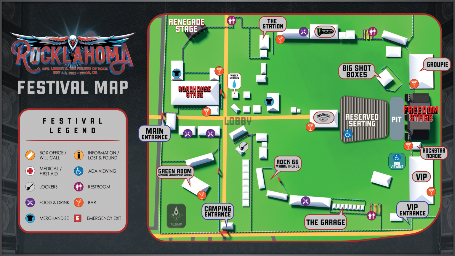 Info Rocklahoma 2023 Pryor, OK