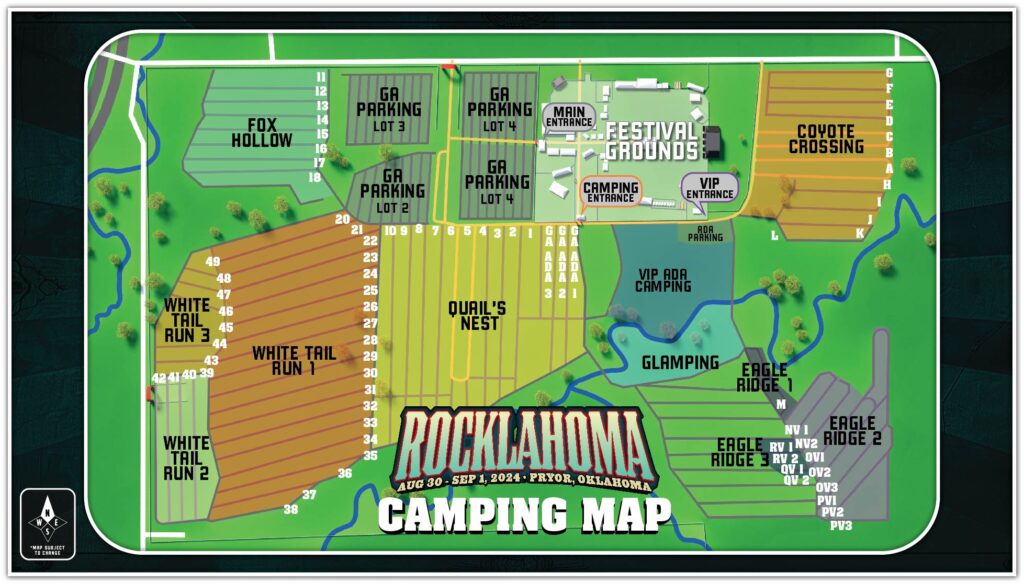 Camping Rocklahoma 2025 Pryor, OK